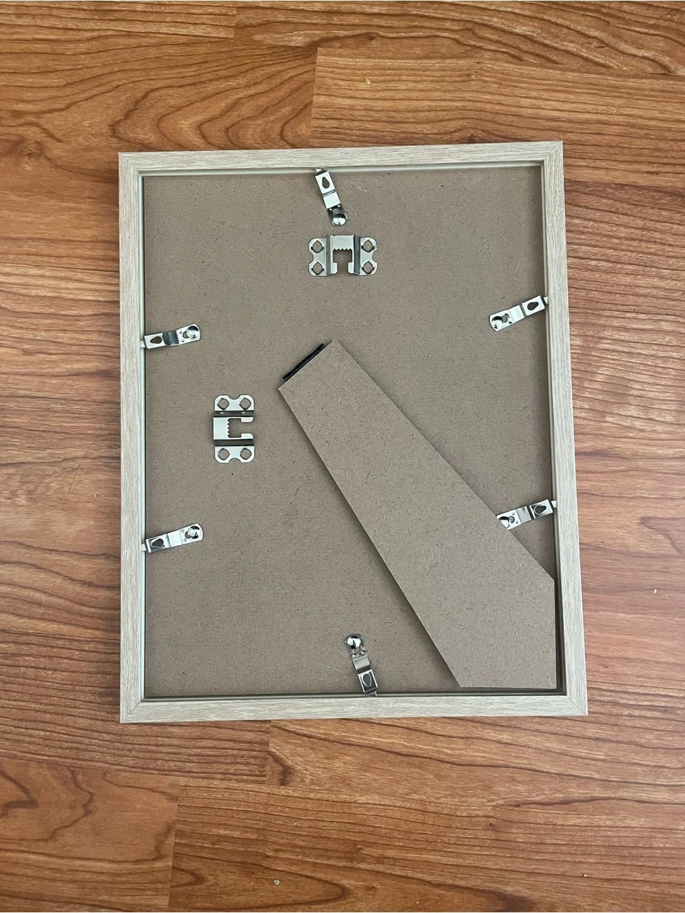8.5x11 Light wood picture frame with white matting